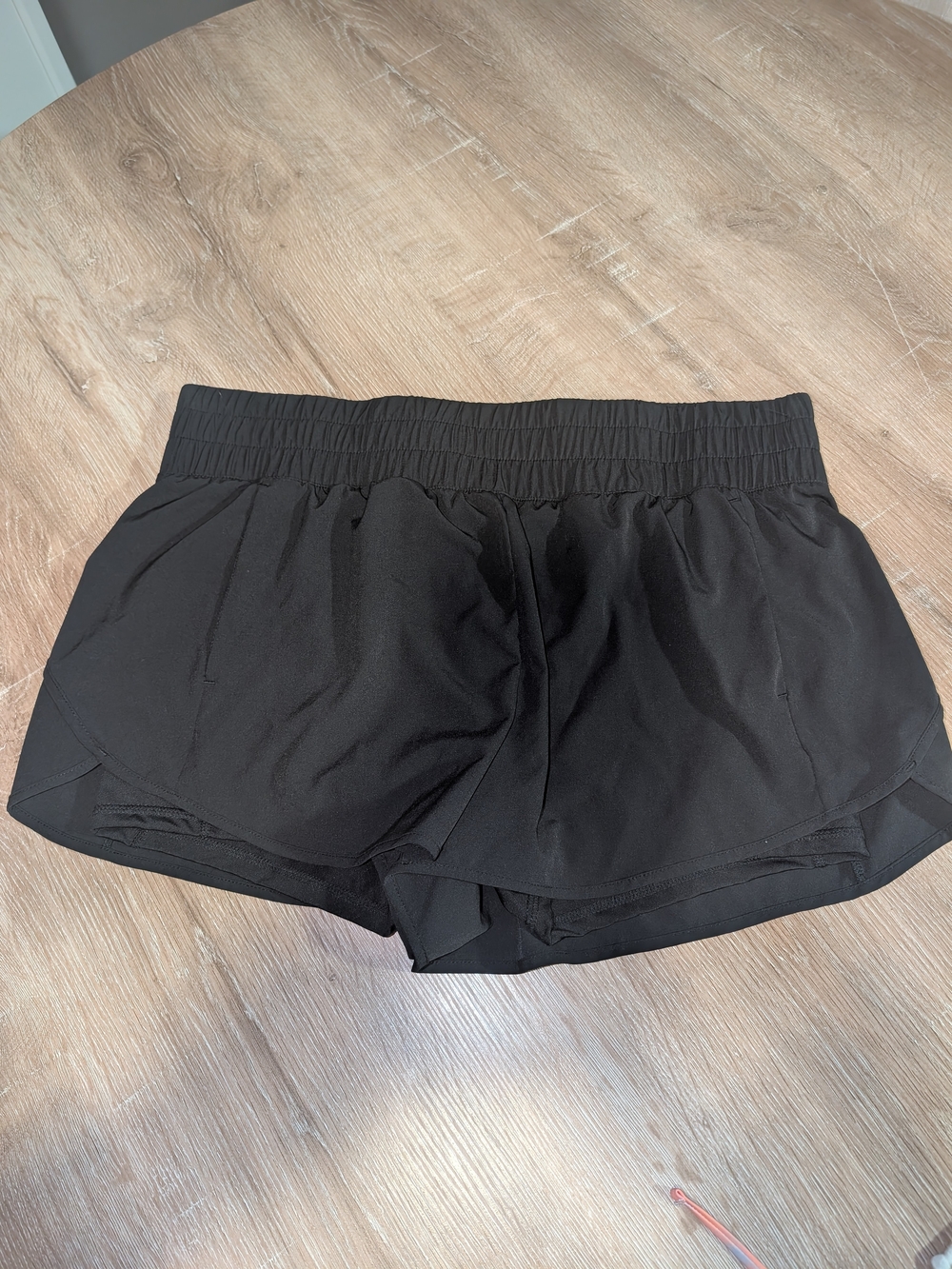 Women's Avia Black Layered Athletic Running Shorts